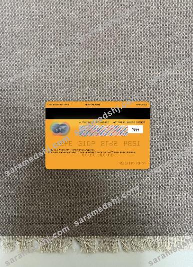 Albania Tirana bank mastercard photolook back